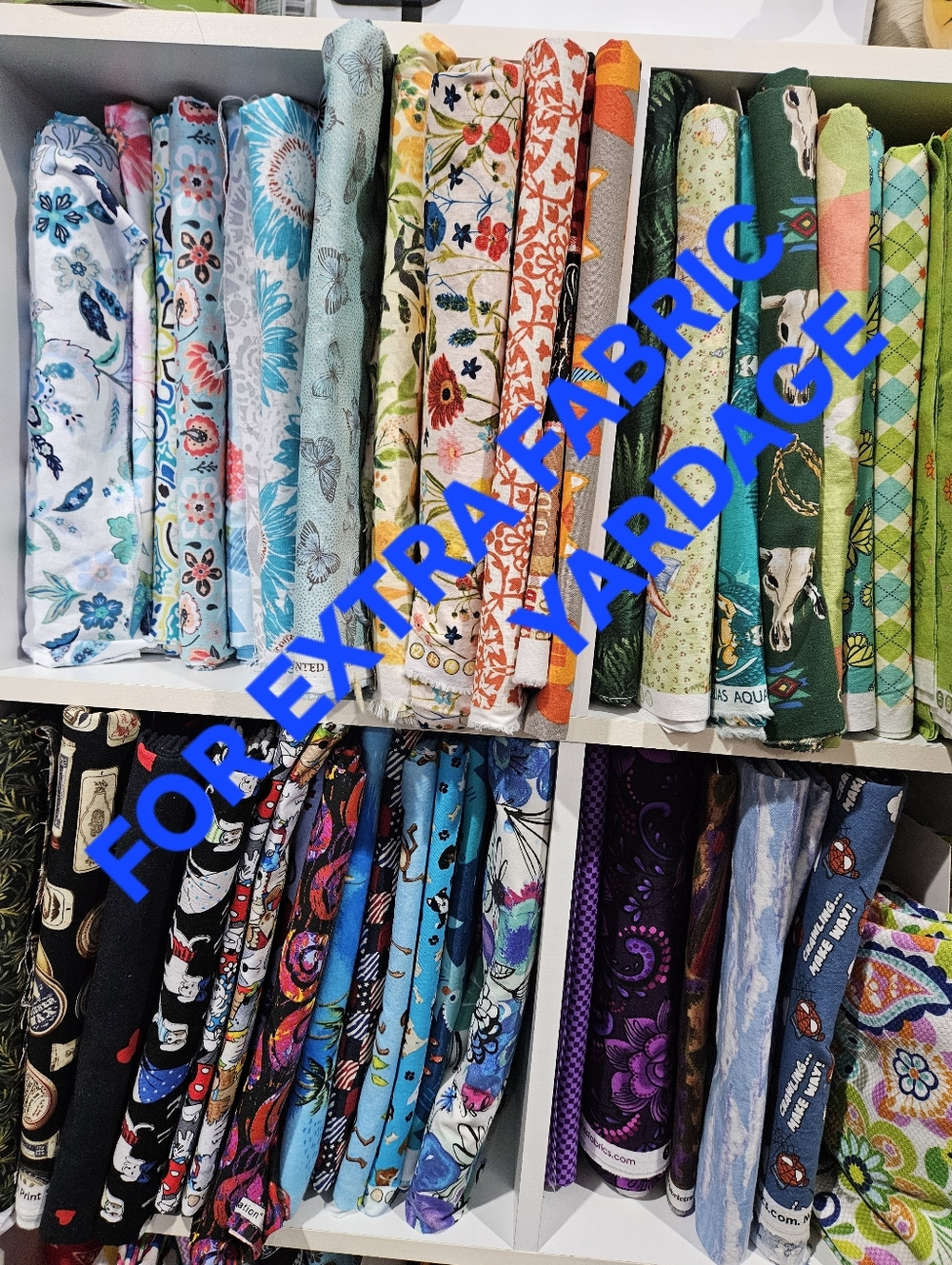 For Extra Fabric Yardage